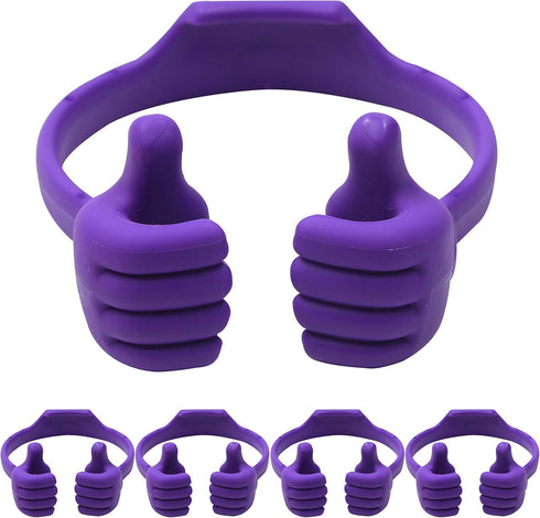 Honsky Cell Phone Tablet Stands (Pack of 5) - Thumbs-up Holder, Multi-Angle Mobile Smartphone Mount Cradle for Desk,