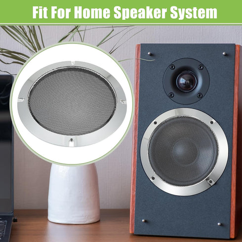 ACROPIX Universal Speaker Grills Cover Mesh for 4" and 6.5" Audio Speaker Subwoofer, Pack of 4