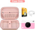 Canboc Carrying Case Compatible with KODAK Printomatic Digital Instant Print Camera, Zipper Mesh Pocket fit Photo Paper and Cable, Rose Gold (Case Only)