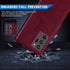 ZZXX Samsung Galaxy Note 20 Ultra Wallet Case with RFID Blocking, Leather Flip Fold Protective Case, Wine Red