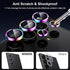 WSKEN Ultra Thin Camera Lens Protector for Samsung Galaxy S24 Ultra, 9H Tempered Glass, Aluminum Circle, Colorful.