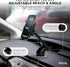 iHome Car Mount, Dashboard/Windshield/Vent Mount, Swivel Neck, Silicone Grip, Adjustable Mount Arm with Suction Cup