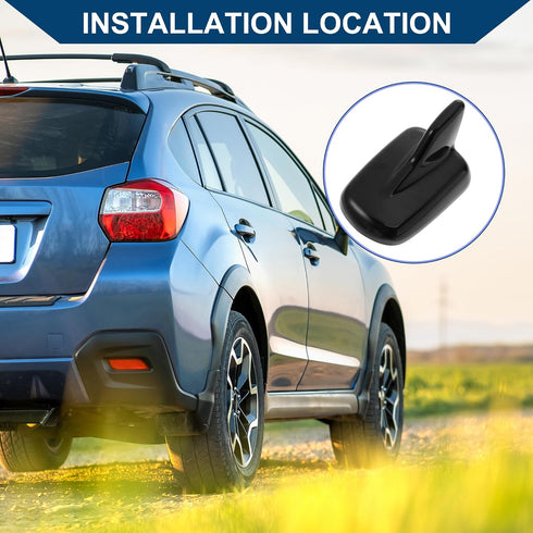 Hihaha A4 2017-2020 1 Antenna Decor Cover for Audi / Car Shark Fin Shape Antenna Roof Aerial Cover Trim Car/Plastic /
