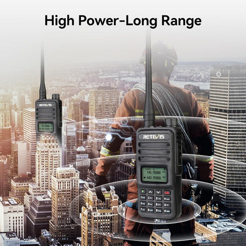 Retevis RT85 Ham Radios Long Range, Rechargeable Walkie Talkies, Dual Band Radio for Family Survival Gear