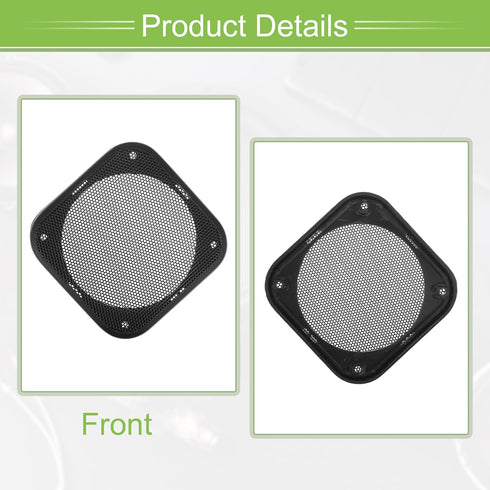 ACROPIX Universal 4" Car Speaker Grills Cover, Mesh Square Audio Speaker Subwoofer Protector Case, Pack of 4