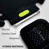 BONE Run Tie, Running Cell Phone Holder, Skin-Friendly & Washable Silicone Sport Armband (Gray - Size L)