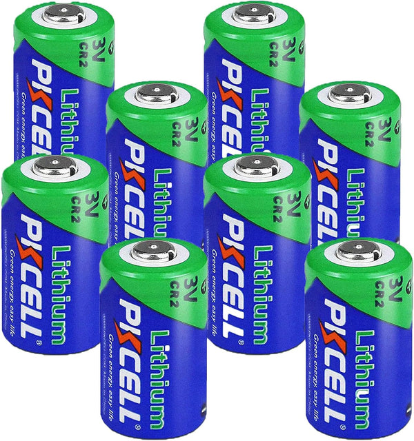 PKCELL 8-Pack CR2 850mAh Lithium Battery for Motion Sensors, CR15h270 3V