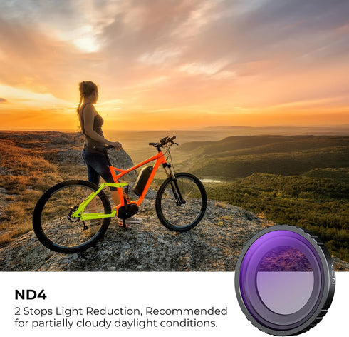 K&F Concept GO 3S UV CPL ND Filters Kit, 3 Pack Compatible with Insta360 GO 3S, Multi-Layer Coated