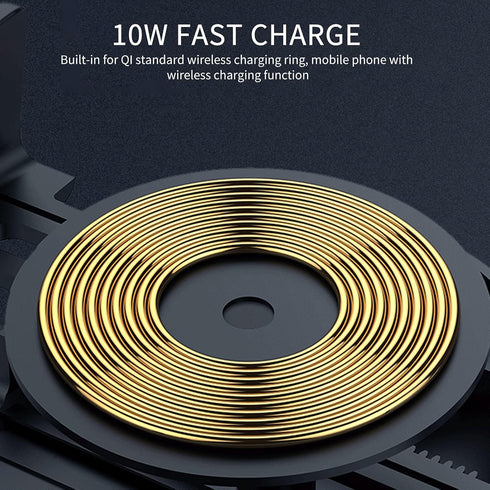 Car Charger - 7.5W 10W 5W Fast Charging Auto Clamping Phone Mount for iPhone 14 13 12 11 Pro, S22 Ultra