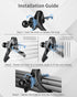 ZOOAUX Universal Air Vent Clip for Wireless Car Charger & Mount, Ultra Strong Anti-Shake Grip for Most Car Phone Holders