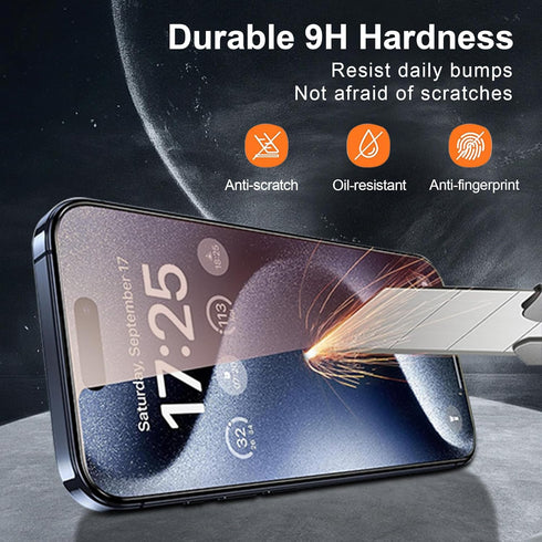2 Pack Privacy Screen Protector for iPhone 15 Pro Max and iPhone 15 Plus, Gradient Colorful 25 Degree Anti-Spy Tempered