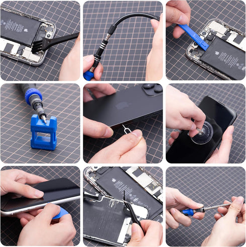 XOOL 200 in 1 Precision Screwdriver Kit - Electronics Repair Tool Magnetic Driver Kit with 164 Bits, Flexible Shaft,
