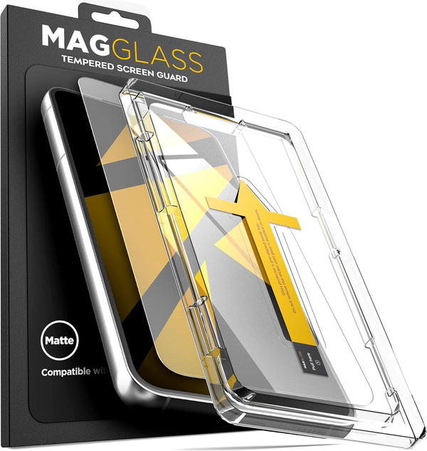 magglass Matte Screen Protector for Galaxy S22 Plus - Anti Glare Tempered Glass Display Guard with Fingerprint Sensor