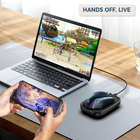 Yonktoo Mouse Jiggler Undetectable Ultra Slim Mouse Mover with Realistic Movement, No Software Needed, Keeps Your PC