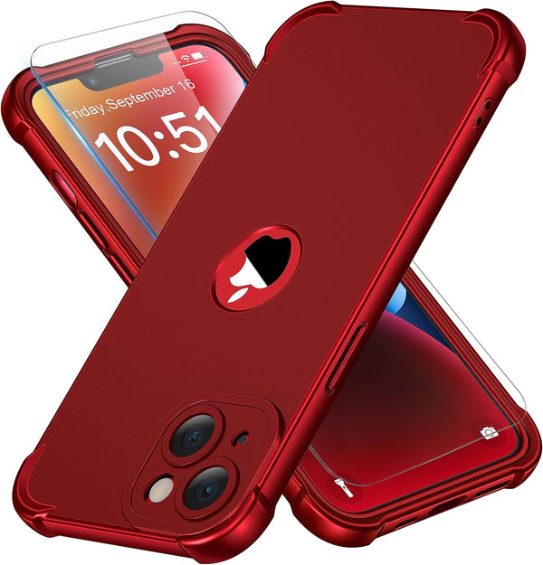 ORETECH iPhone 15 Plus & 14 Plus Case, Shockproof Slim Cover, 10 Ft Drop Test, Camera Protection, 2 x Screen