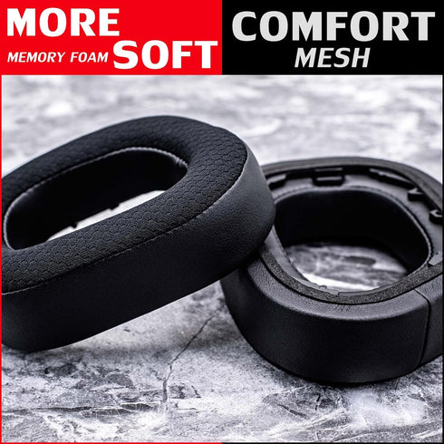 HS80 Cooling Gel Ear Pads Compatible with HS80 Headset, Thicker Enhanced Memory Foam with Breathable Mesh by DIMOST