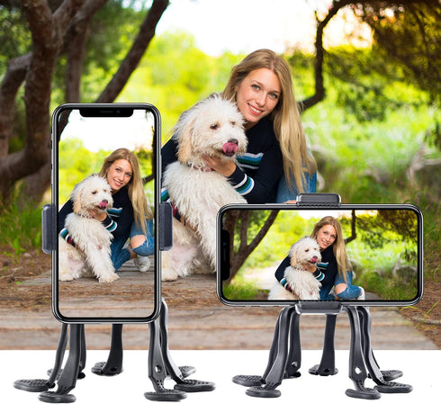WixGear Cell Phone Octopus Tripod, Universal Smartphone Holder Octopus Tripod 8 Legs for All Smartphones