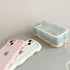 QLTYPRI iPhone 13/iPhone 14 (6.1 inch) Case, Cute Curly Wave Frame Clear Case for Girls, Soft Silicone TPU