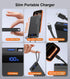 TEMINICE 2 10000mAh, 22.5W Pack, 17 16 15 etc(1 Power Bank with Built-in Cables PD Slim Portable Charger USB C Battery