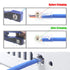 VCE 50-Pack RJ45 Cat6 Pass Through Connectors, Gold Plated Cat 6/Cat 5e RJ45 Ends for Solid or Stranded UTP Network