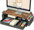 ECOLOVI Desk Organizer and Accessories, 2-Tier Computer Monitor Stand Rise with Storage