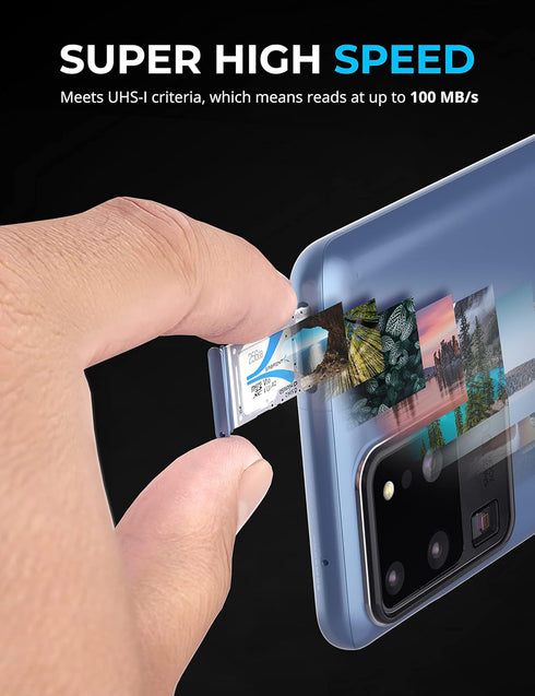 SABRENT Rocket V30 A2 256GB MicroSDXC Memory Card R100MB/s W30MB/s for Steam Deck, Nintendo-Switch, Go Pro, Cameras