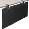 VIVO 30 Inch Clamp-on Privacy and Cable Management Organizer Sleeve, Wire Hider Kit Panel System, Desk Skirt (Black)