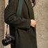 Padwa Lifestyle Dark Green Camera Strap, 2" Wide Cotton Woven Genuine Leather Head, Complimentary 2 Pcs Quick Release