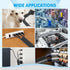 wevsuipo 1/2" 125 Automotive Wire Loom Flame Retardant Split Wire Loom Tubing Assortment Wiring Loom Kit Plastic Cover