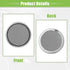 ACROPIX Universal 1.5" Round Car Speaker Grills Cover Mesh - Silver Tone Protector Case for Audio Speaker - Pack of 4