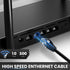 6 6 (10 Pack), Cat6 10Gbps 500Mhz RJ45 PS4/5 Ultra Clarity Cables Cat Ethernet Cable Feet Patch Cable, High Speed