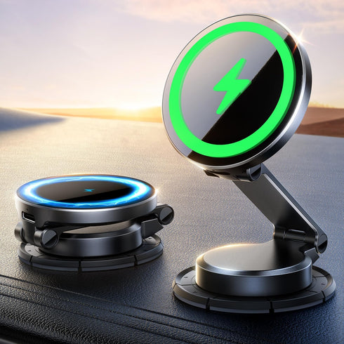 JOYROOM MagSafe Car Mount Charger, 15W Fast Magnetic Charger Holder for iPhone 16 Pro Max/iPhone 15 14 13 12, Black