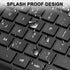 QUASIO 2.4GHz Wireless Keyboard and Mouse Combo, Full-Size Silent Ergonomic Keyboard and Optical Mouse, Long Battery