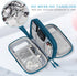 FYY Travel Cable Organizer, Portable Waterproof Double Layers Pouch for Electronic Accessories, Green