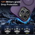 MOCCA iPhone 14 Pro Max Case - Deep Purple, 10FT Military Grade, Slim Shockproof, Translucent Matte, Magsafe Compatible.
