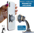 Phone Grip Holder Ring Kickstand, Unique 3-Finger Shape for Comfort and Security with Strap, Lightweight, Durable,