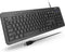 Macally Wired Full Size Keyboard, Quiet USB Keyboard for PC Desktop and Laptop, Comfortable for Typing