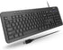 Macally Wired Full Size Keyboard, Quiet USB Keyboard for PC Desktop and Laptop, Comfortable for Typing