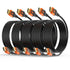4K HDMI 2.0 Cable 10FT 5-Pack, High Speed 18Gbps HDMI Cord, Support