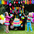 Tatuo Colorful Happy Birthday Banner Door Cover, Photography Party Supplies for Home Outdoor