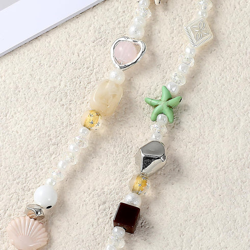 YBEATY Beaded Camera Wrist Strap Cute Phone Charms Lanyard Pearl Bracelet Keychain Decoration Beaded Chain String