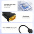 6ft 1080P PS4, 1.8M) HDMI to VGA Cable HD Video Converter Cord for Laptop, TV Box, Monitor, Projector (Black