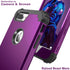 IDweel iPhone 8 Plus Case with Tempered Glass Screen Protector, 3 in 1 Shockproof Slim Hybrid Heavy Duty Cover, Navy