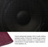 Speaker Grill Cloth - Stereo Mesh Fabric Protective Dustproof Cloth for Home Speaker Repair, Burgundy