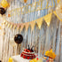 2 Pcs Silver Metallic Tinsel Foil Fringe Curtains, 3.28 ft x 6.56 ft Streamers for Party Decorations Supplies