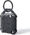 Dovick Waterproof Airtag Keychain Holder Case, Screw Full Cover for Apple Air Tag Tracker Key Ring, Black 1 Pack