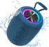 Portable Bluetooth Speaker, BT5.3 Wireless 20W Bass Speaker with Multi LED Light Modes, IPX6 Waterproof, 16H Playtime