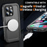 Cozycase Waterproof Case for iPhone 13 Pro Max - Full Body Dustproof Shockproof with Built-in Screen Protector - Black