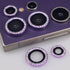 Bling Glitter Diamond Metal Crystal Camera Lens Protector for Samsung Galaxy S24 Ultra (Purple), Sparkly Rhinestones