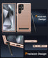 Samsung Galaxy S24 Ultra Slim Fit Case with Kickstand, Shockproof Military Grade, 6.8", Rose Gold